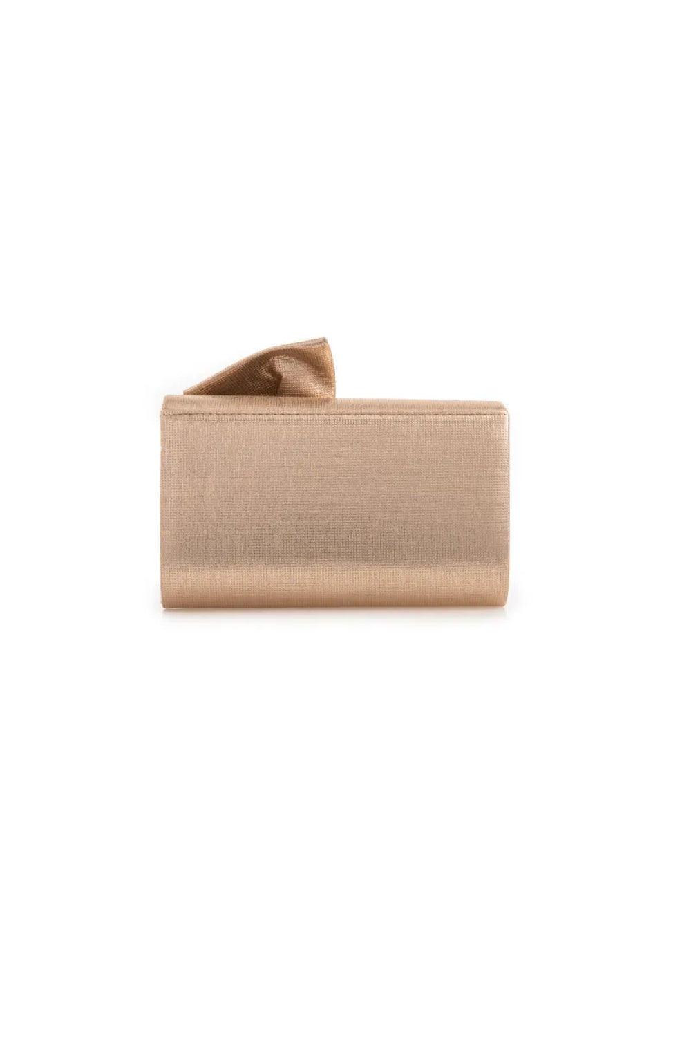 The Celeste Champagne Bow Clutch
