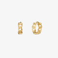 Rope Huggie Hoop Earrings – 8mm Sterling Silver