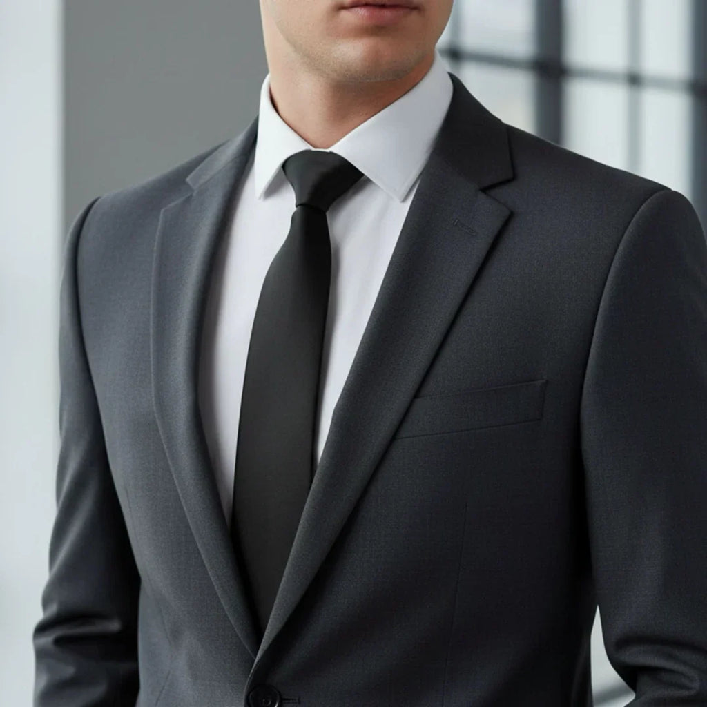 The Onyx Classic Satin Tie
