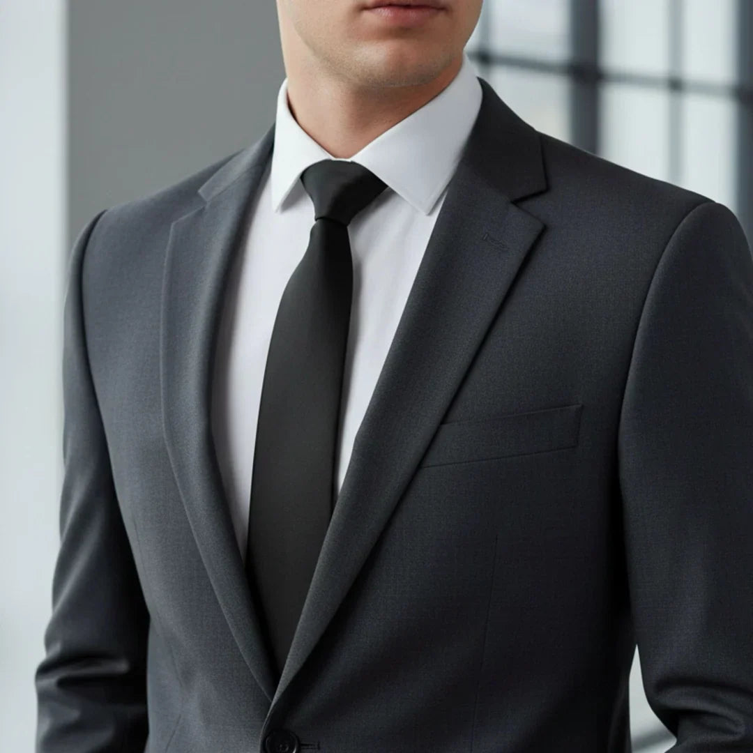 The Onyx Classic Satin Tie