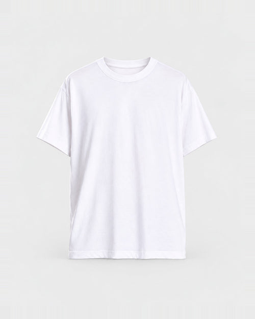 Aria — Organic Cotton Oversized T-Shirt on a plain light grey studio background
