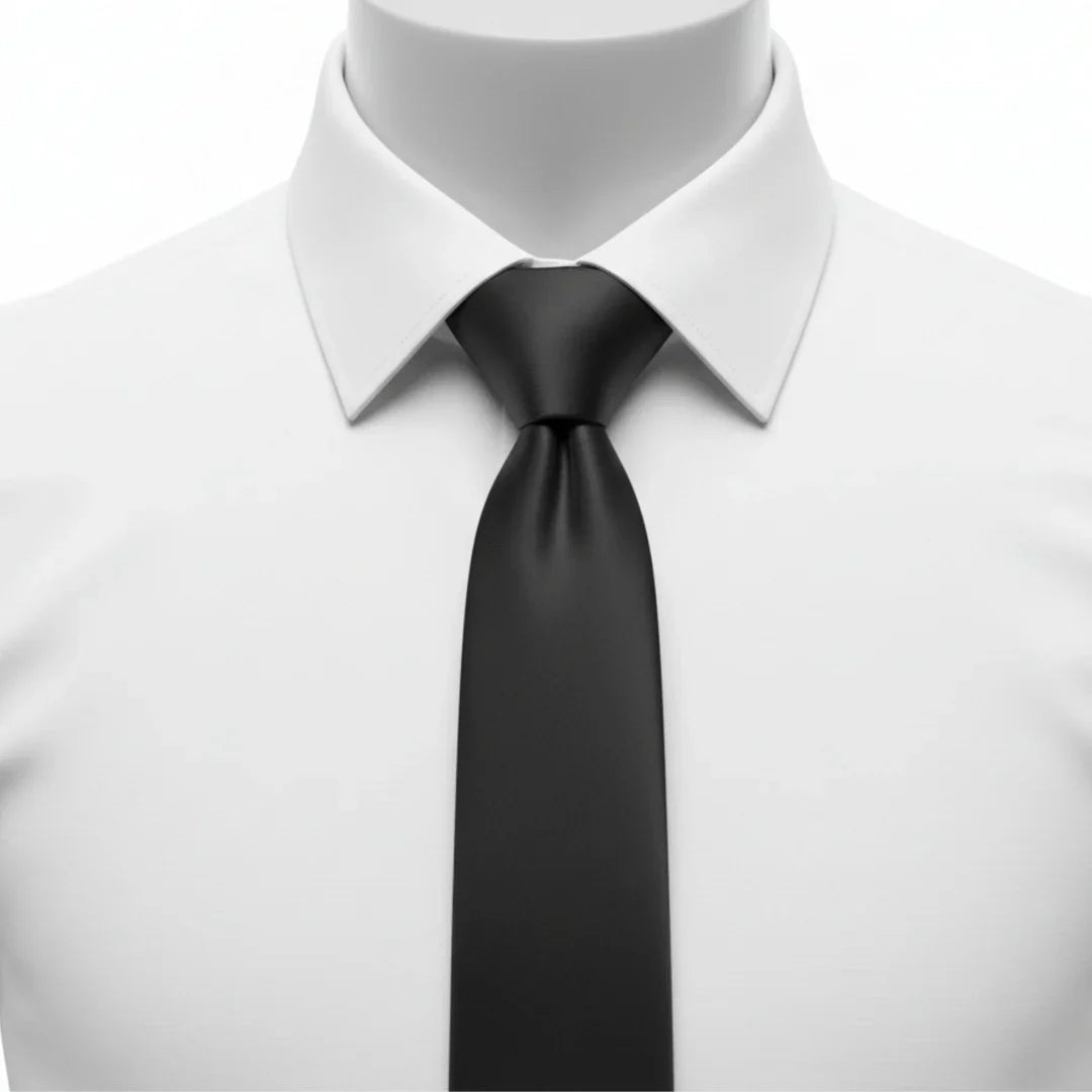 The Onyx Classic Satin Tie