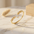Elegant heart ring