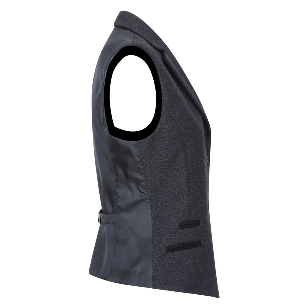 The Noire Herringbone Blazer & Waistcoat
