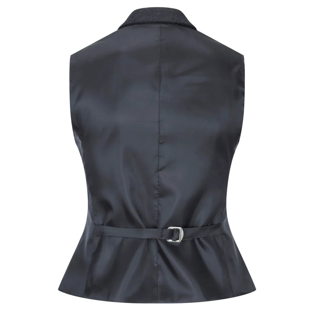 The Noire Herringbone Blazer & Waistcoat